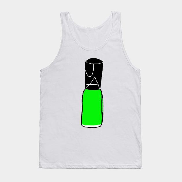 Lime Green Nail Polish Tank Top by JadedAlice